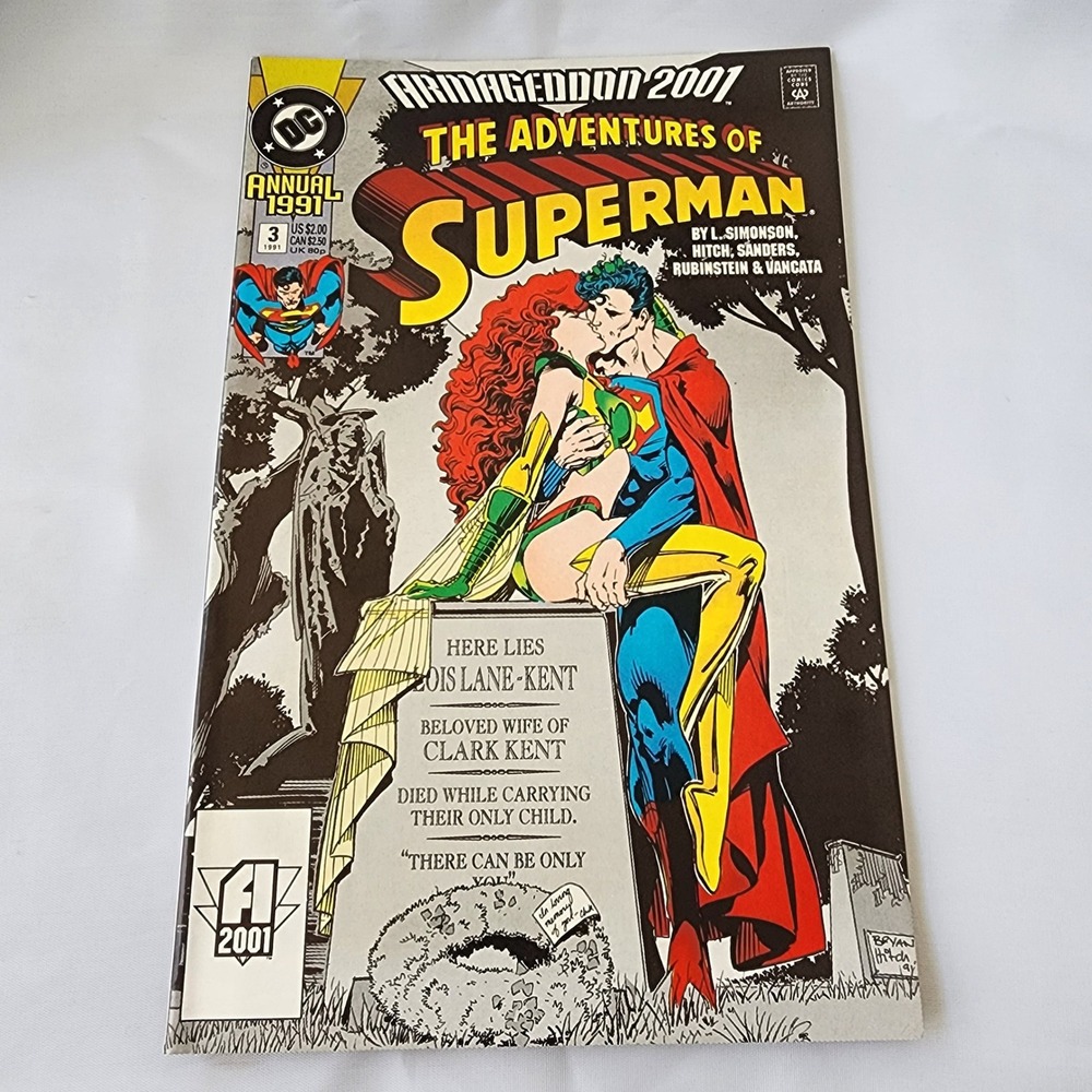 DC Comics The Adventures of Superman Annual 1991 Armageddon 2001 VF Original B&B
